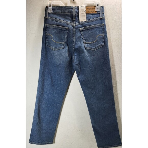 Levi's Heritage Womens High Rise Straight Jeans Size 2 Blue Stretch Pants NEW - Picture 4 of 10